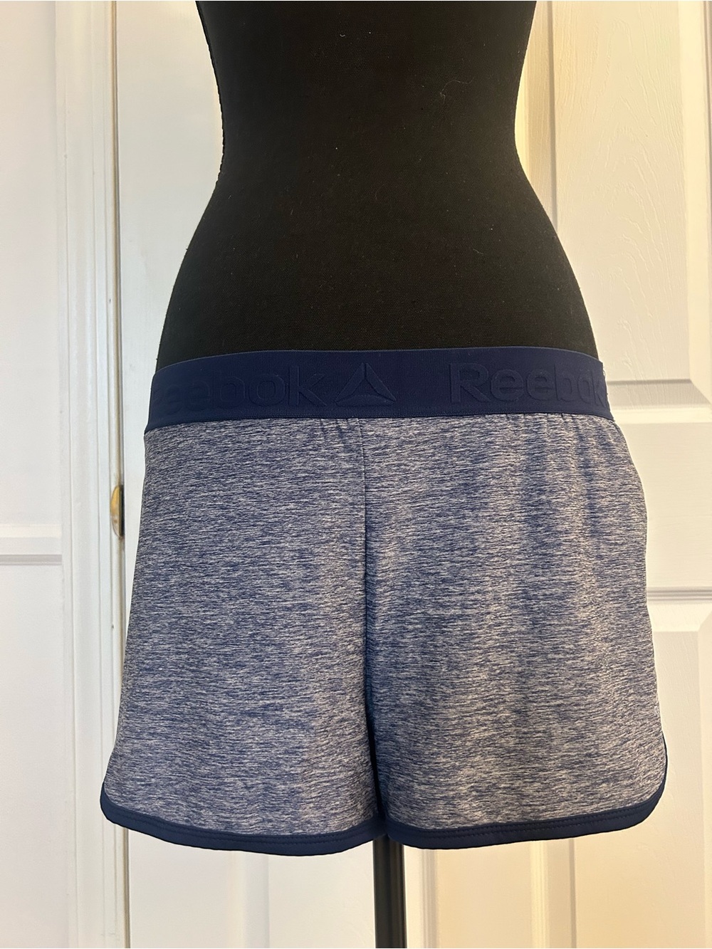Reebok Women's Navy Heather Athletic Shorts